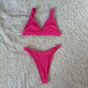 Pink bikini set